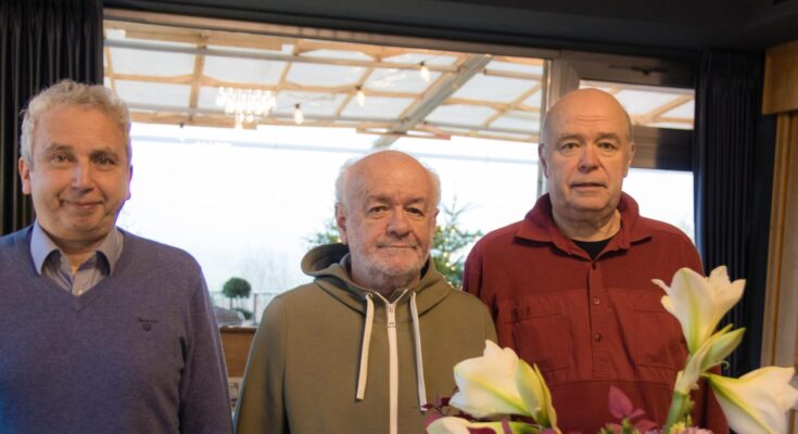 Siegeertrio vlnr Nekhamis, IM Boidman, Rudolph